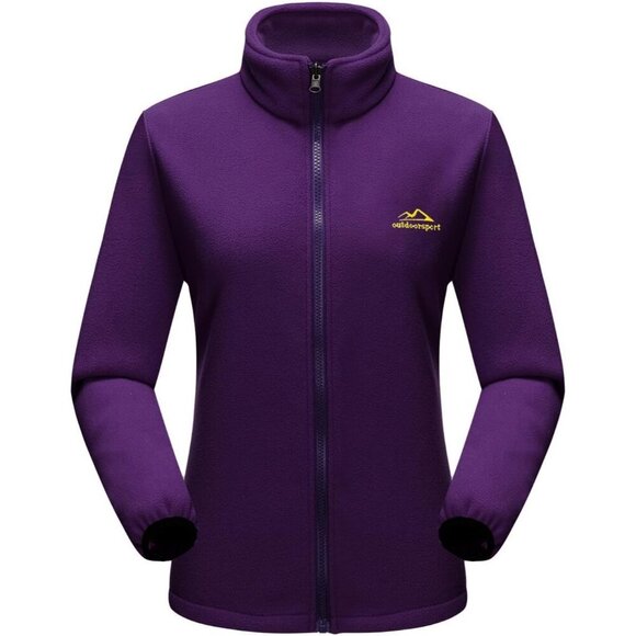 Women's Dark White Purple Winter Snow Ski Jacket Coats Waterproof Fleece Lined - Picture 3 of 7
